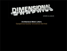 Tablet Screenshot of dimensionalgraphics.com